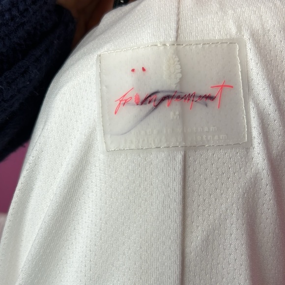 Free people movement Aurora Maxi Windbreaker Parka white size medium - Picture 16 of 16